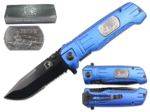 Falcon 8" Spring Assisted Pocket Knife KS9011BL